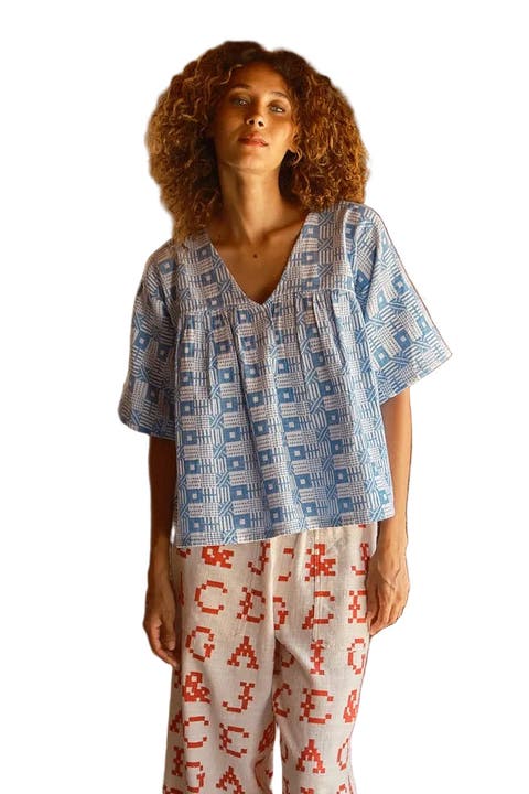 Maura Reversible V-Neck Top