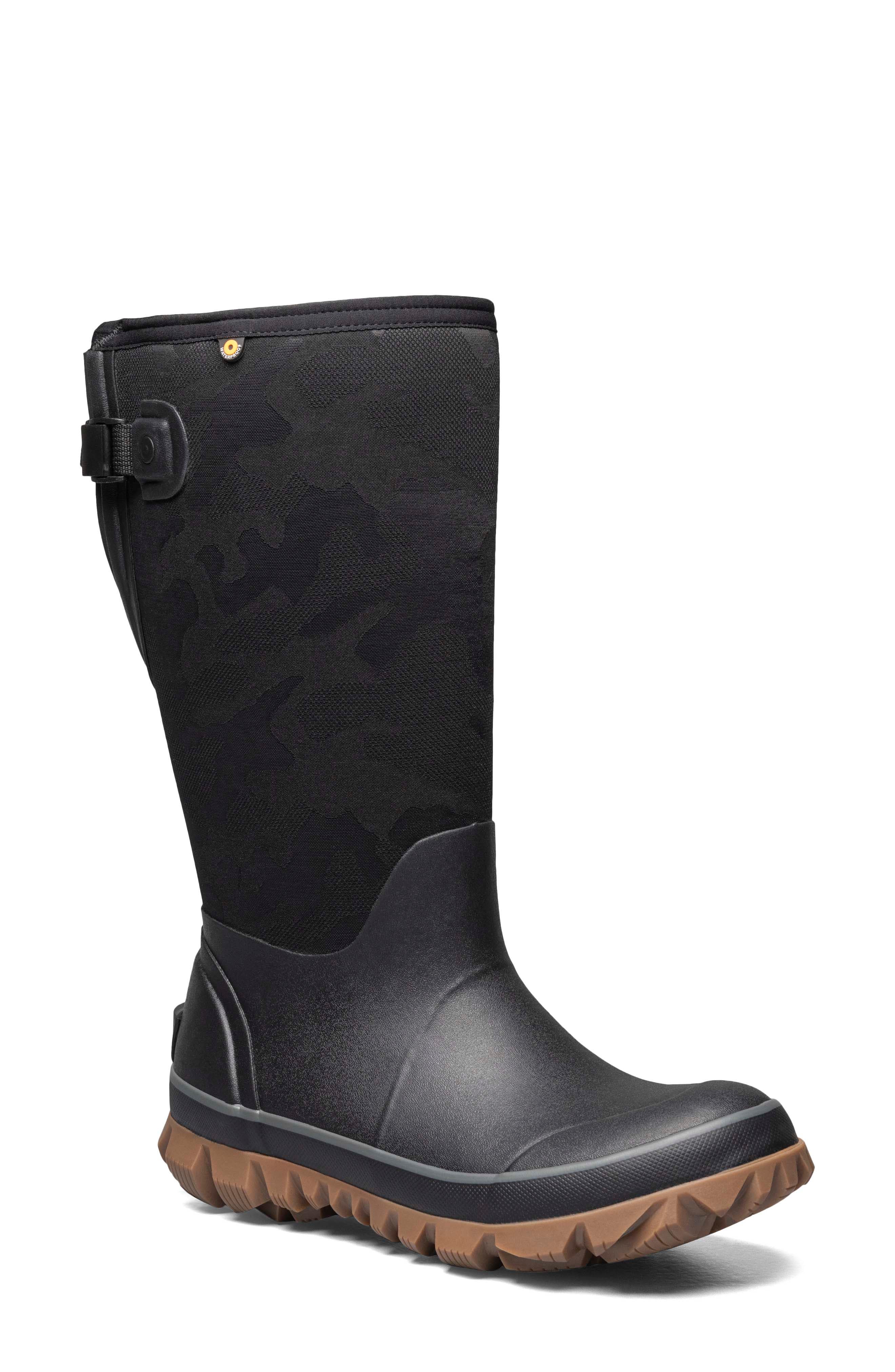 Bogs Whiteout Waterproof Boot, Main, color, Black