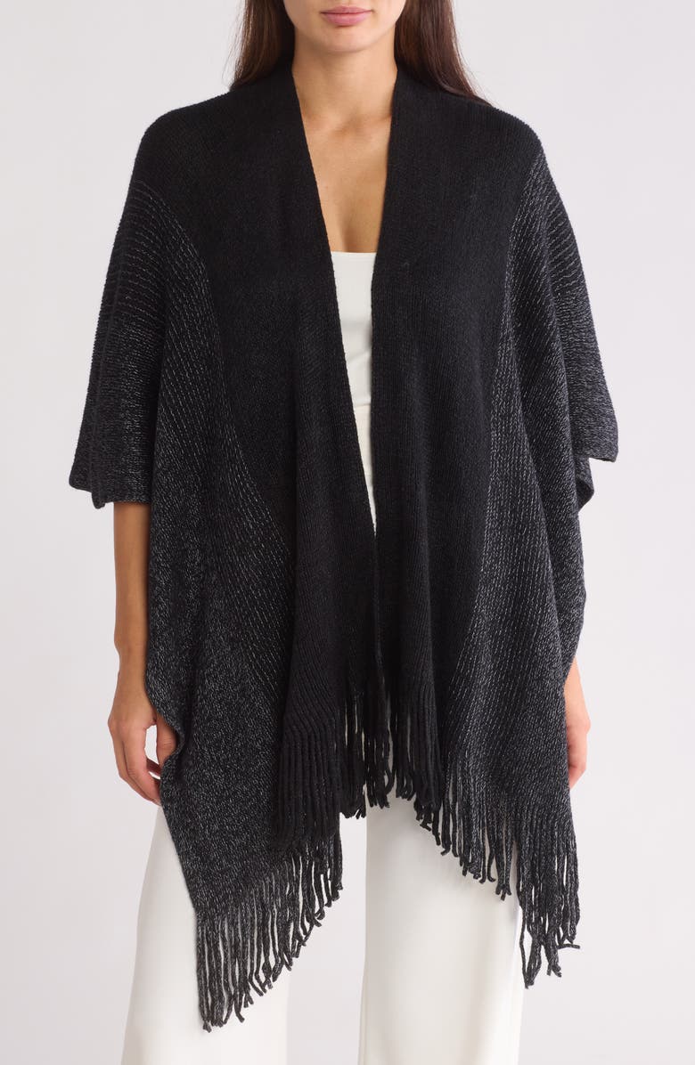 Nanette Lepore Soft Knit Ruana, Main, color, 