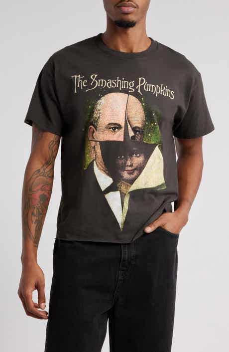 Merch Traffic Smashing Pumpkins Peaking Port Crop Graphic T-Shirt