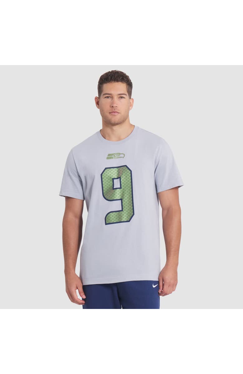 Nike Men's Nike Kenneth Walker III Wolf Gray Seattle Seahawks 2025 Rivalries Collection Player Name & Number T-Shirt, Main, color, Gray