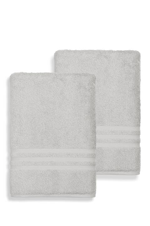 Denzi Bath Sheet - Set of 2 - Grey