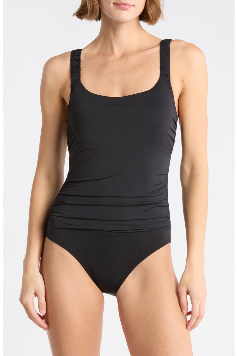 Jolie One-Piece Swimsuit, Main, color, BLACK