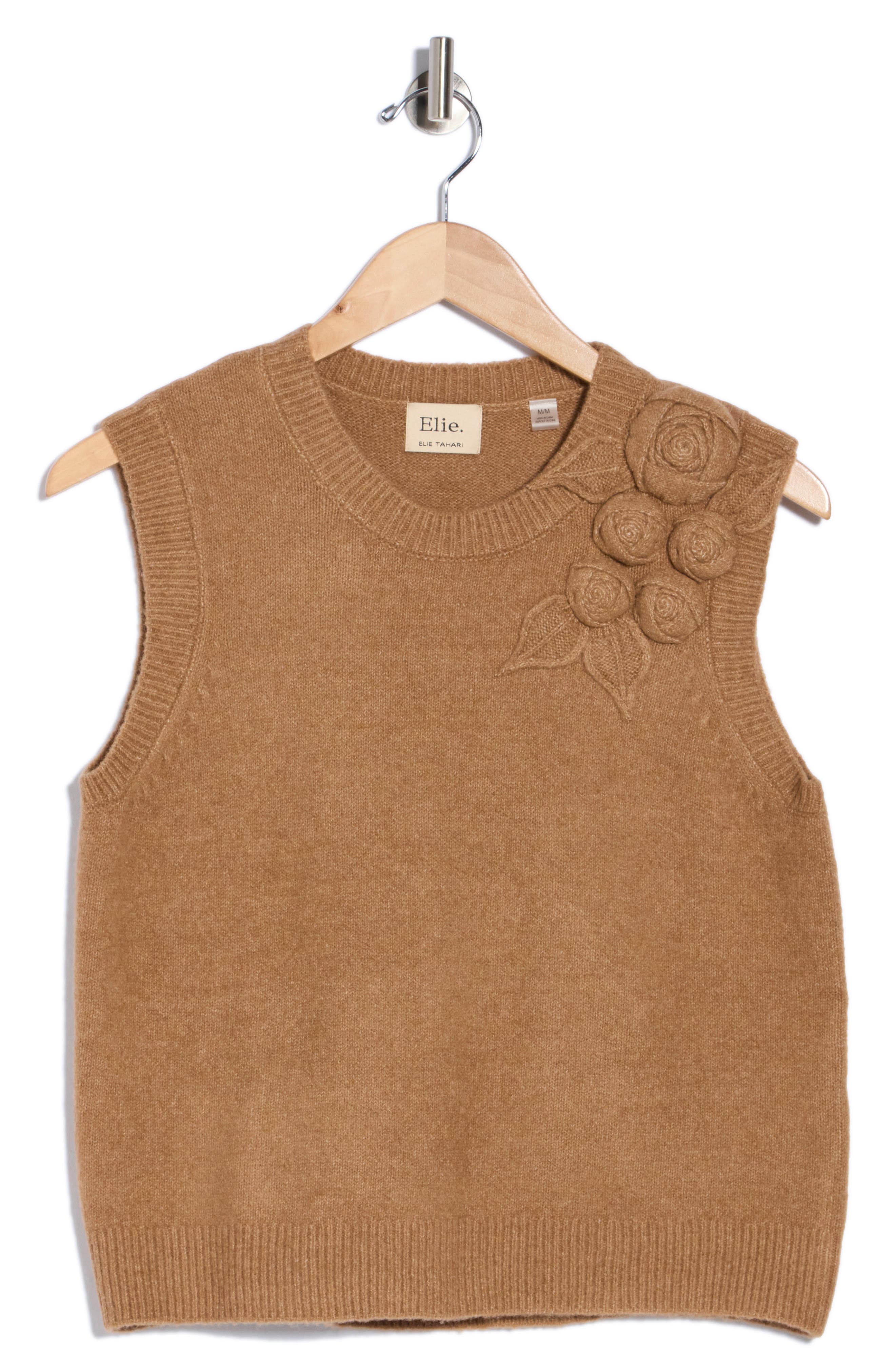 Rosette Sleeveless Sweater