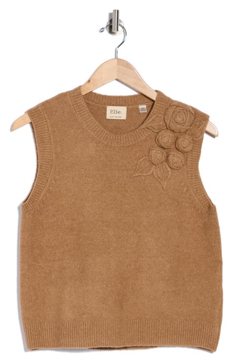 Rosette Sleeveless Sweater