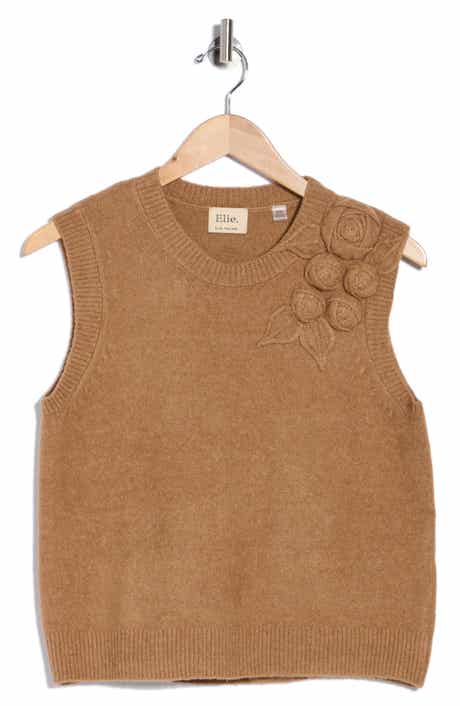 Rosette Sleeveless Sweater