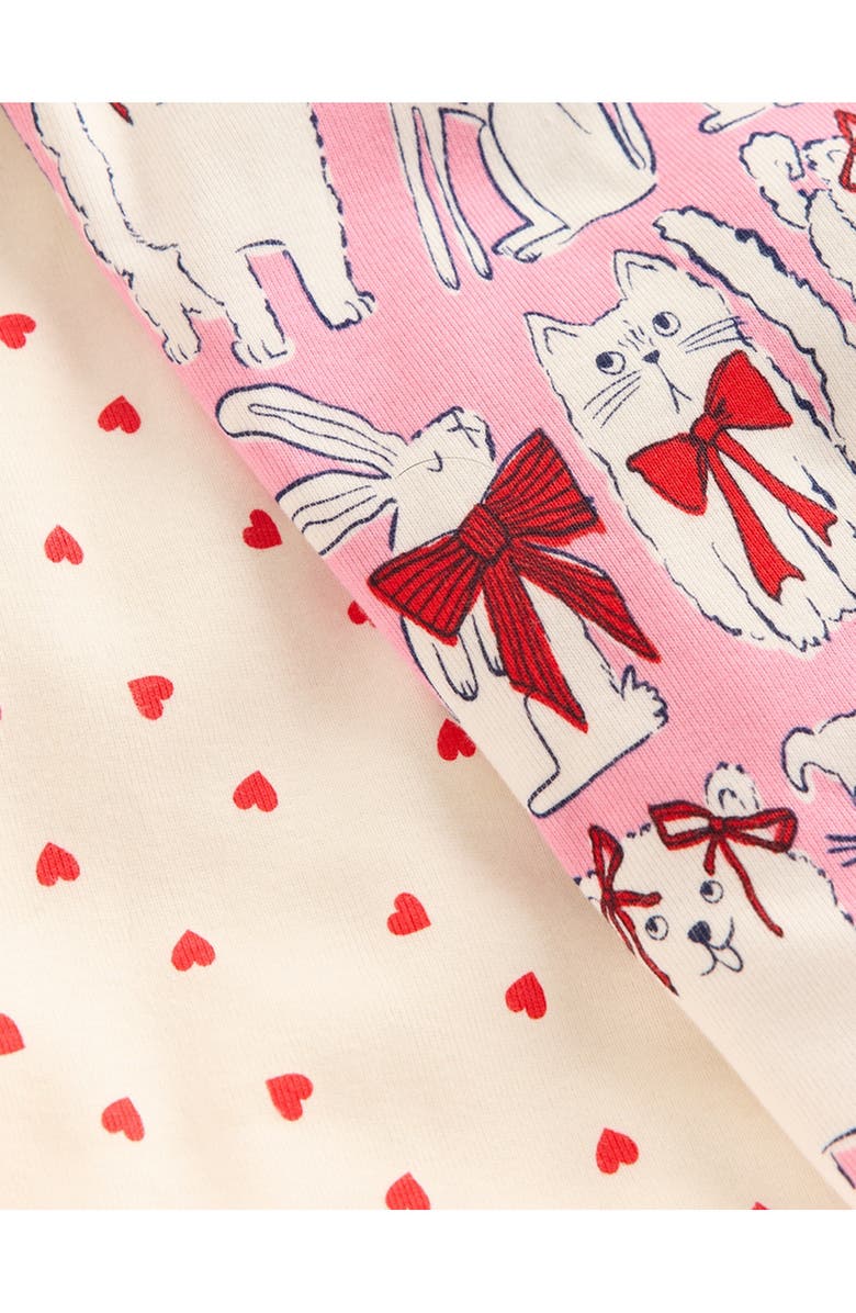 Mini Boden Kids' Assorted 2-Pack Fitted Cotton Two-Piece Pajamas, Alternate, color, Sea Pink Favourite Pets