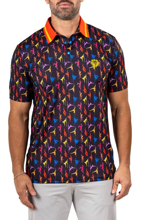 Martyr Print Golf Polo