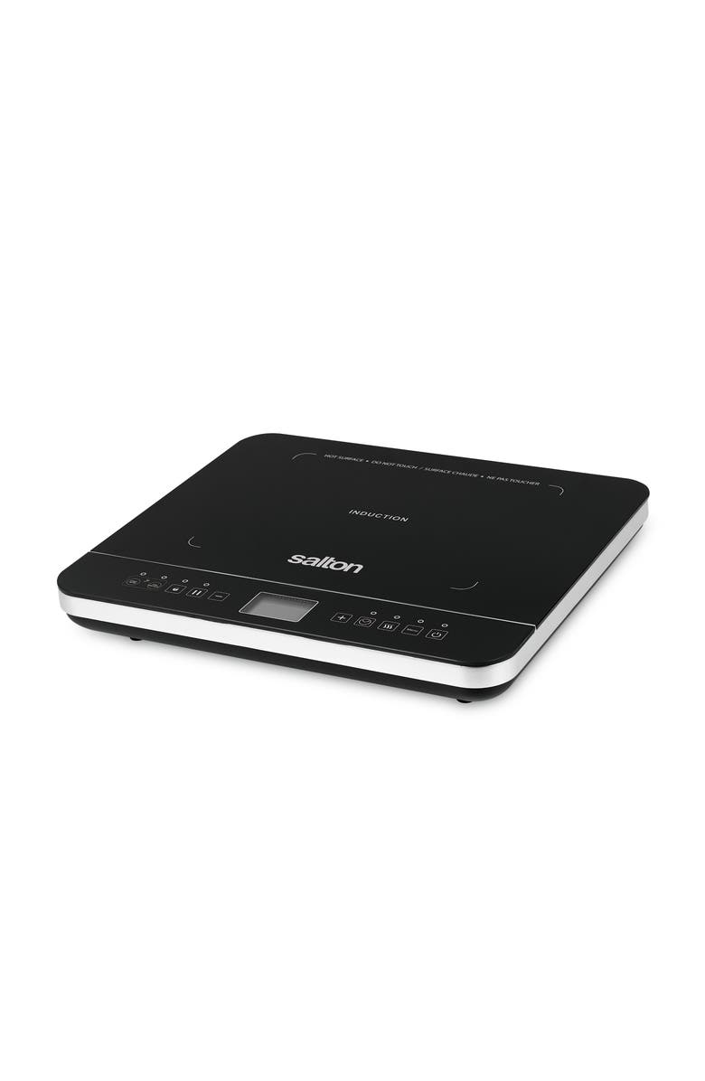 Salton Induction Cooktop with Temperature Probe, Alternate, color, Black