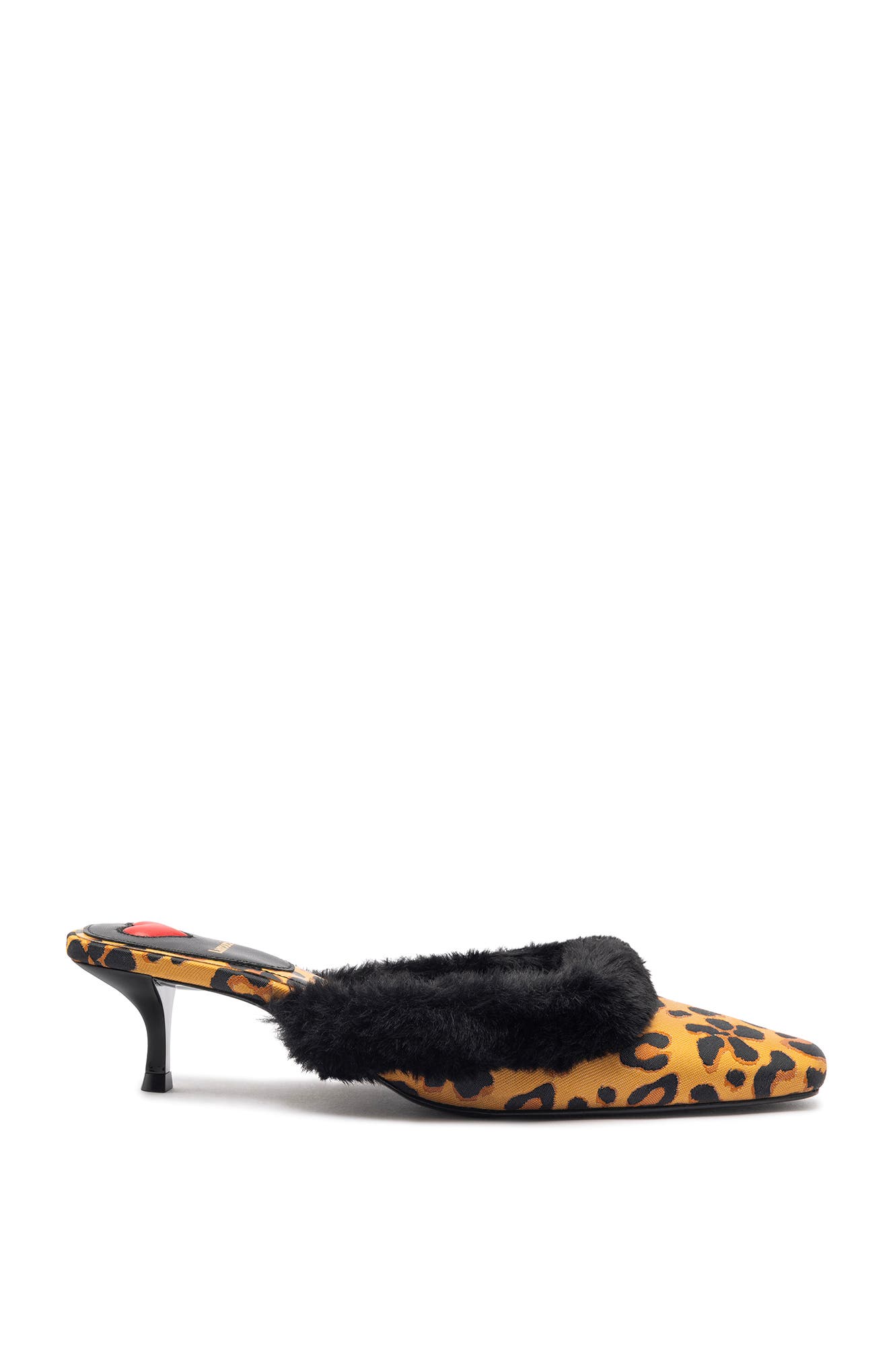 Larroudé Amal Faux Fur Mule, Main, color, 