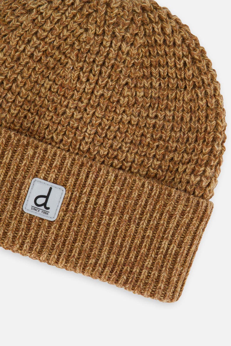 Winter Ribbed Fleece Lined Rolled Cuff Knit Hat, Alternate, color, Brown Sugar