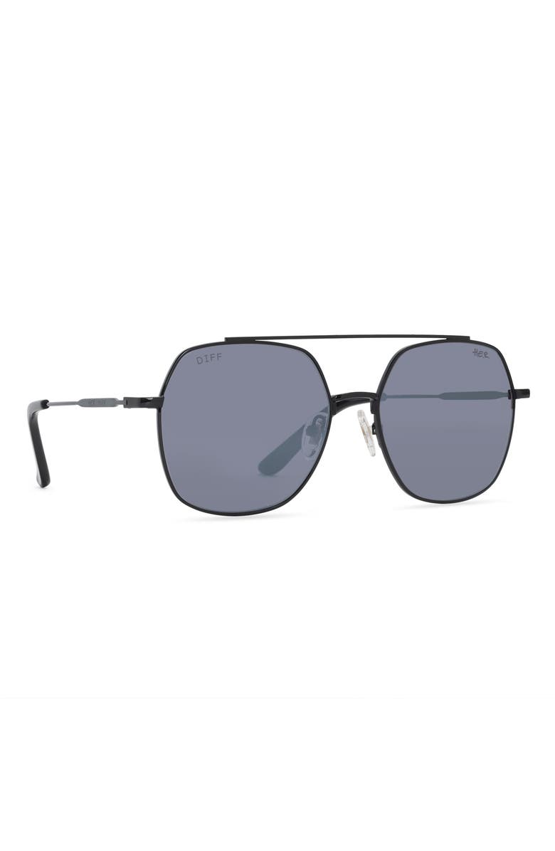 DIFF H.E.R. Paradise 60mm Aviator Sunglasses, Alternate, color, 
