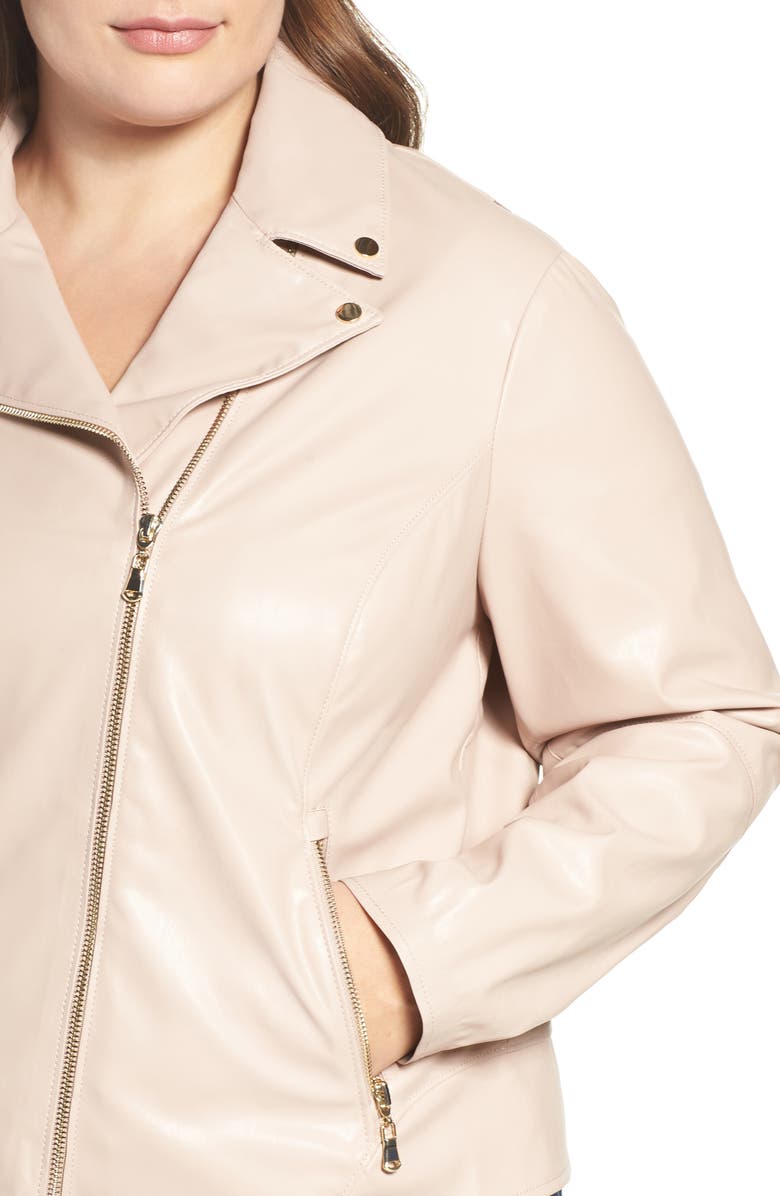 Tart Mollie Faux Leather Jacket, Alternate, color, Rose Dust