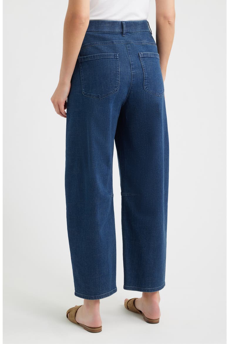 Organic & Recycled Cotton High Waist Ankle Arch Jeans, Alternate, color, MEDIUM INDIGO