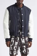 Givenchy Logo Satin Varsity Jacket