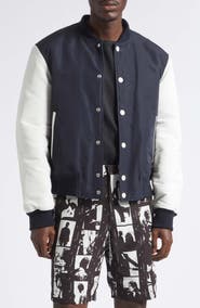 Givenchy Logo Satin Varsity Jacket