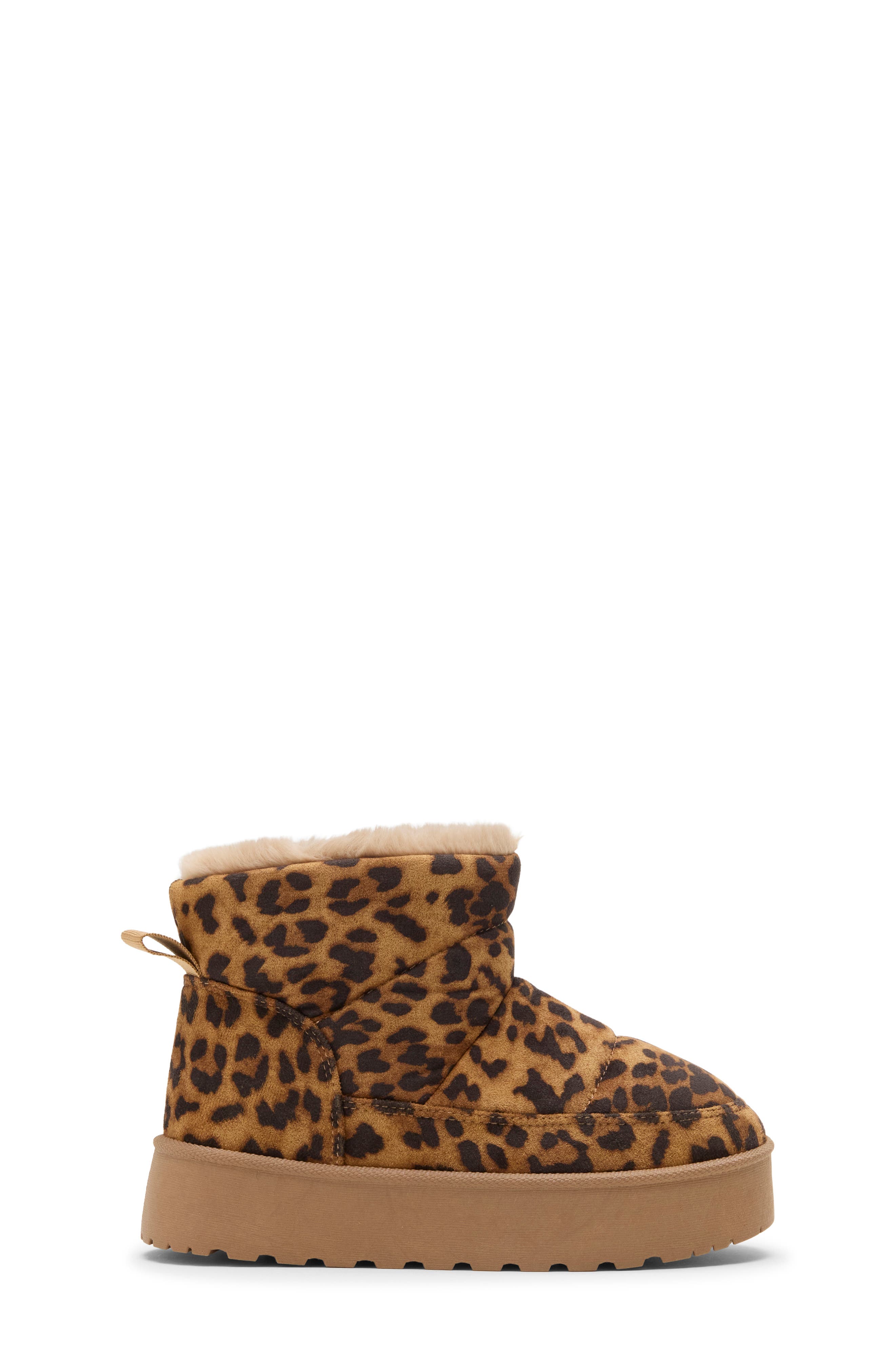 Kids' Paltrow Faux Shearling Lined Platform Boot, Alternate, color, TAN LEOPARD