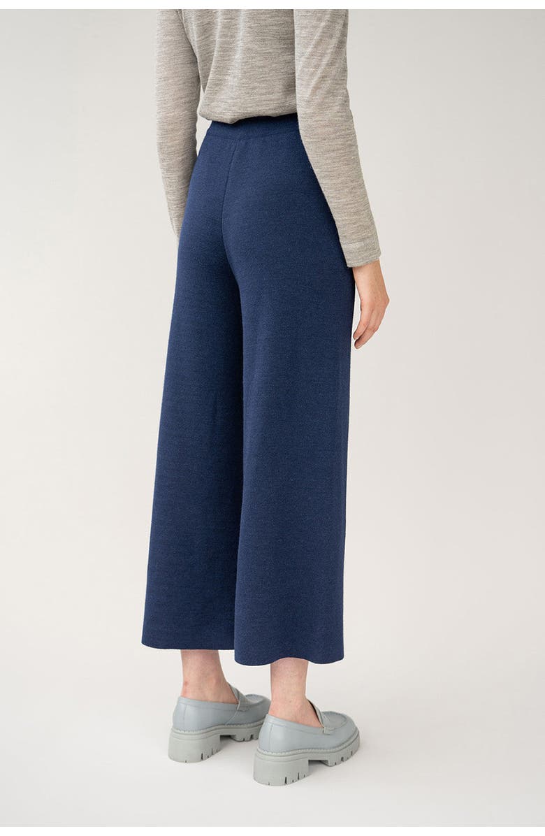 SSKEIN Wide Leg Trousers, Alternate, color, Navy