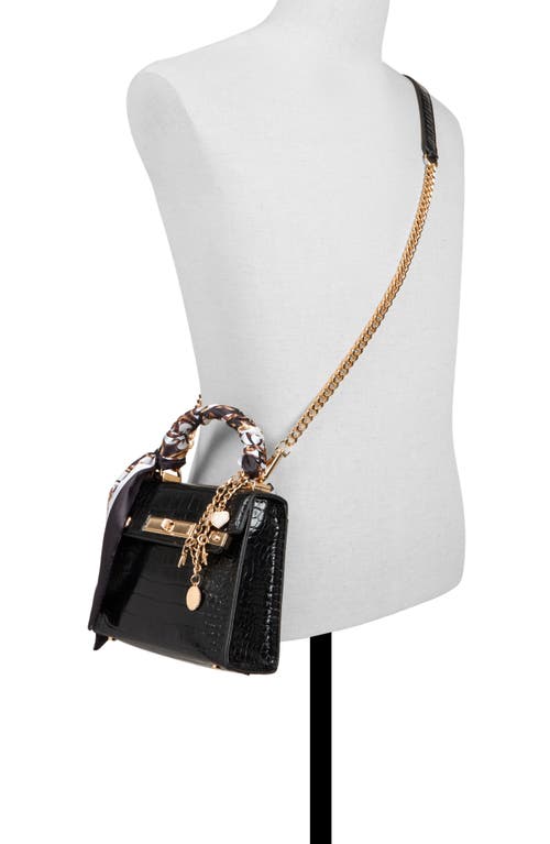 Aldo Larigodiaa Faux Leather Satchel In Black