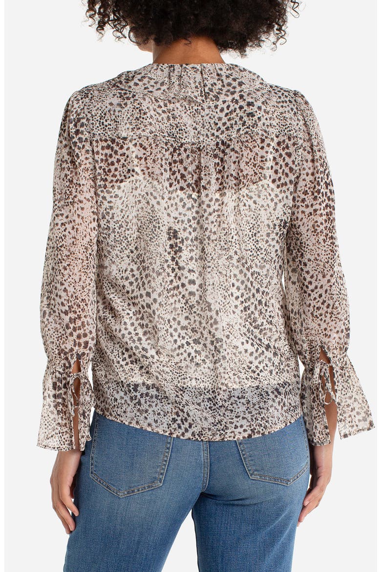 Ruffle Top, Alternate, color, BROWN MLT ANMAL