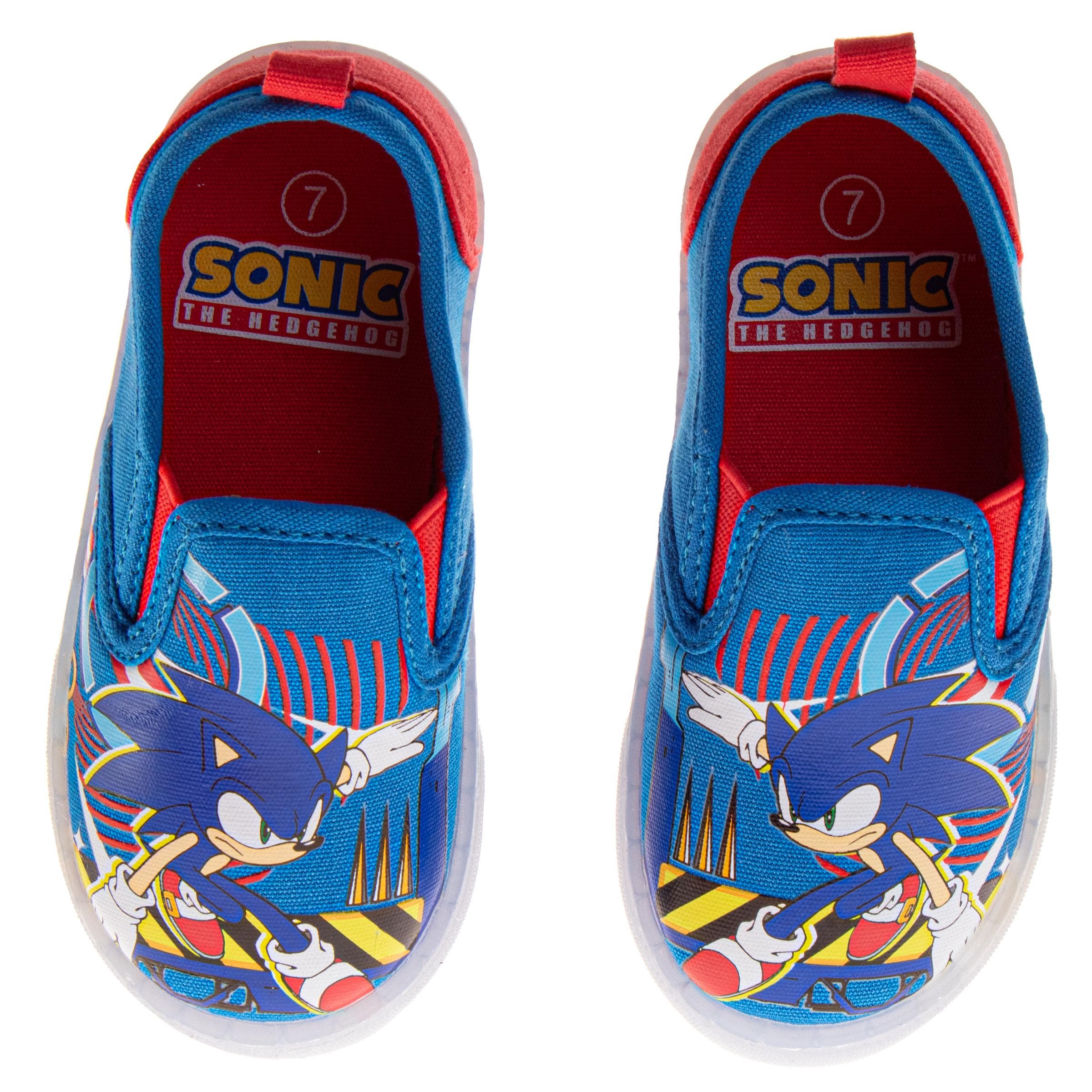 Sonic the Hedgehog Canvas SneakersLittle Kid), Alternate, color, Blue Red