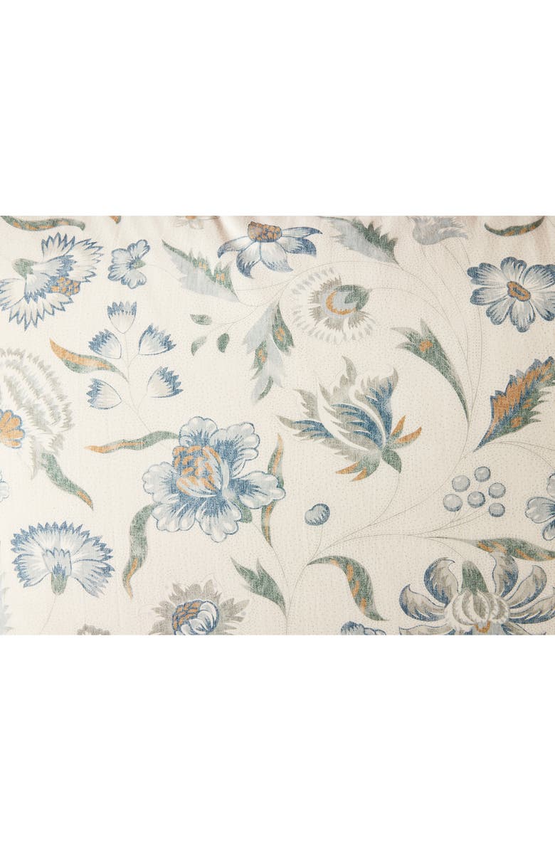 Coyuchi Viola Print Organic Cotton Sham, Alternate, color, Undyed/ Cerulean