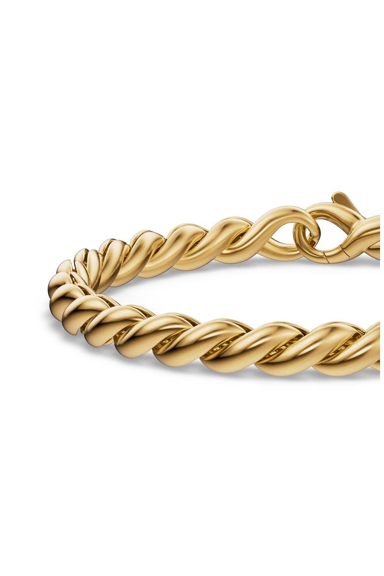 Sculpted Cable 18k Gold Chain Bracelet, Alternate, color, GOLD