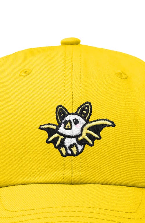 Dalix Honduran Bat Embroidered Dad Hat In Gold
