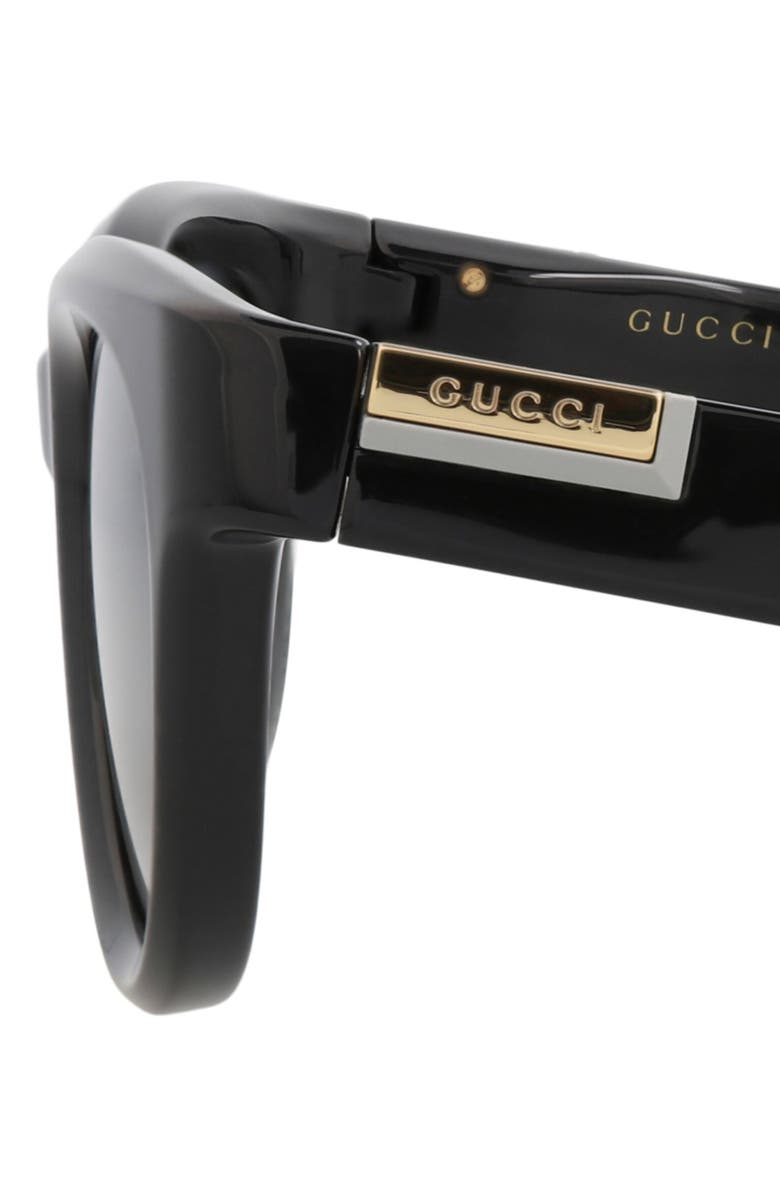 Gucci Novelty Sunglasses, Alternate, color, Black Black Grey