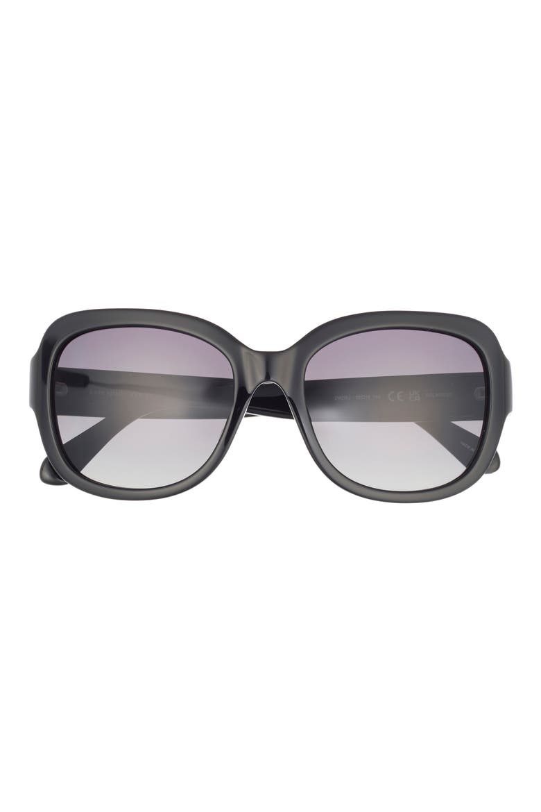 laynes 55mm gradient sunglasses, Main, color, BLACK GOLD