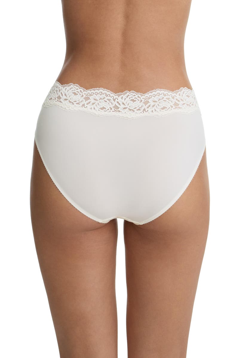 Skarlett Blue Divine Lace Trim French Cut Brief, Alternate, color, Whipped Cream