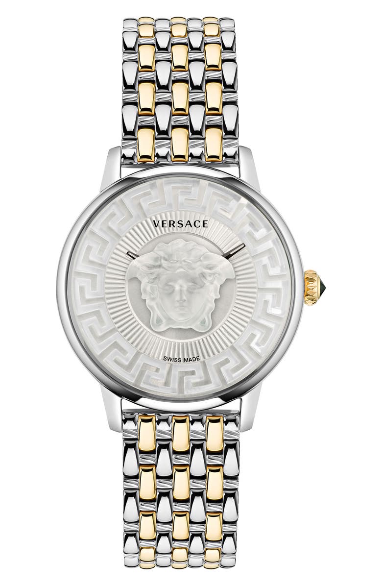 Versace Medusa Alchemy Bracelet Watch, 38mm, Main, color,