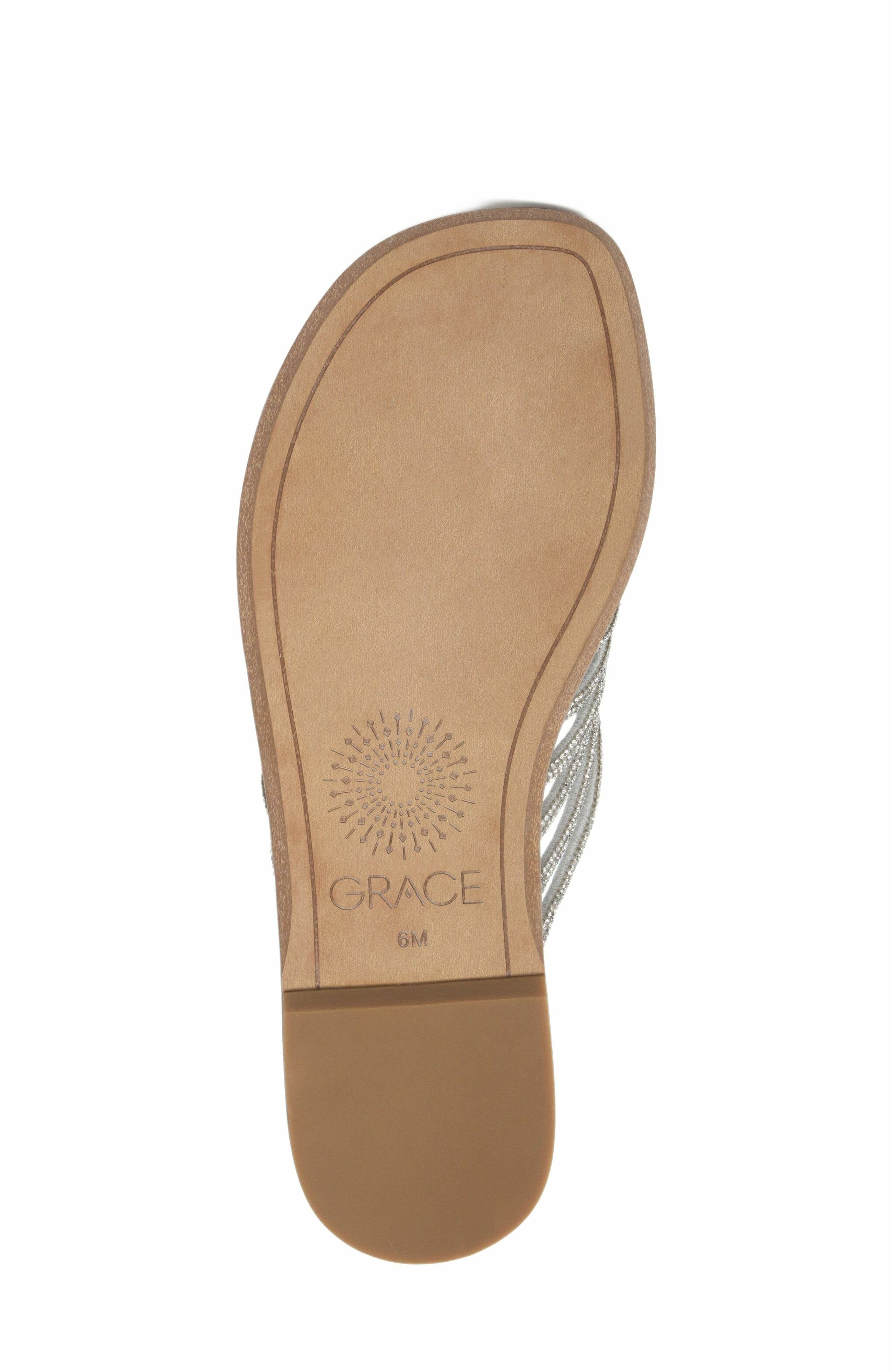 Grace Footwear Murano Sandal, Alternate, color, Silver