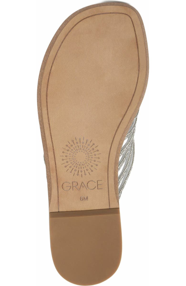 Grace Footwear Murano Sandal, Alternate, color, Silver