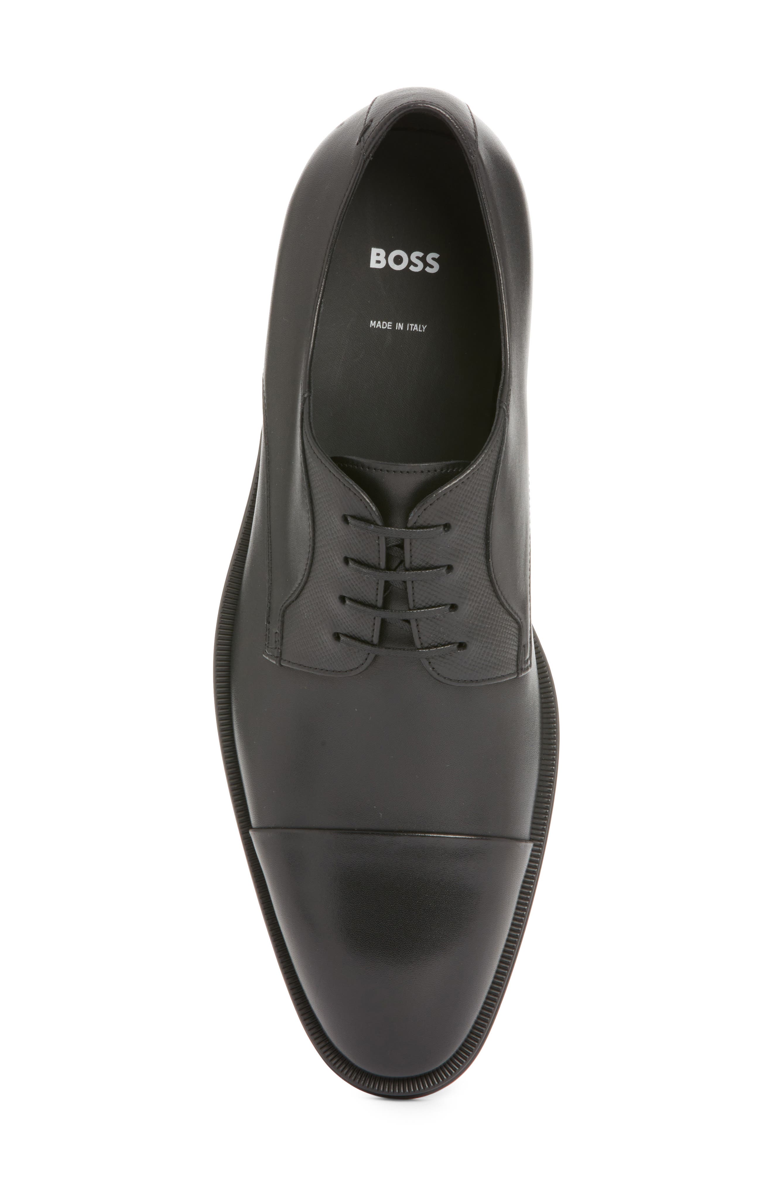 BOSS Derrek Cap Toe Derby, Alternate, color, Black
