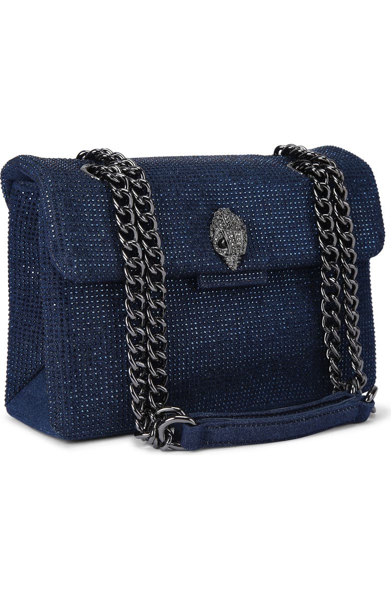 Kurt Geiger London Kensington Embellished Denim Crossbody Bag, Alternate, color,