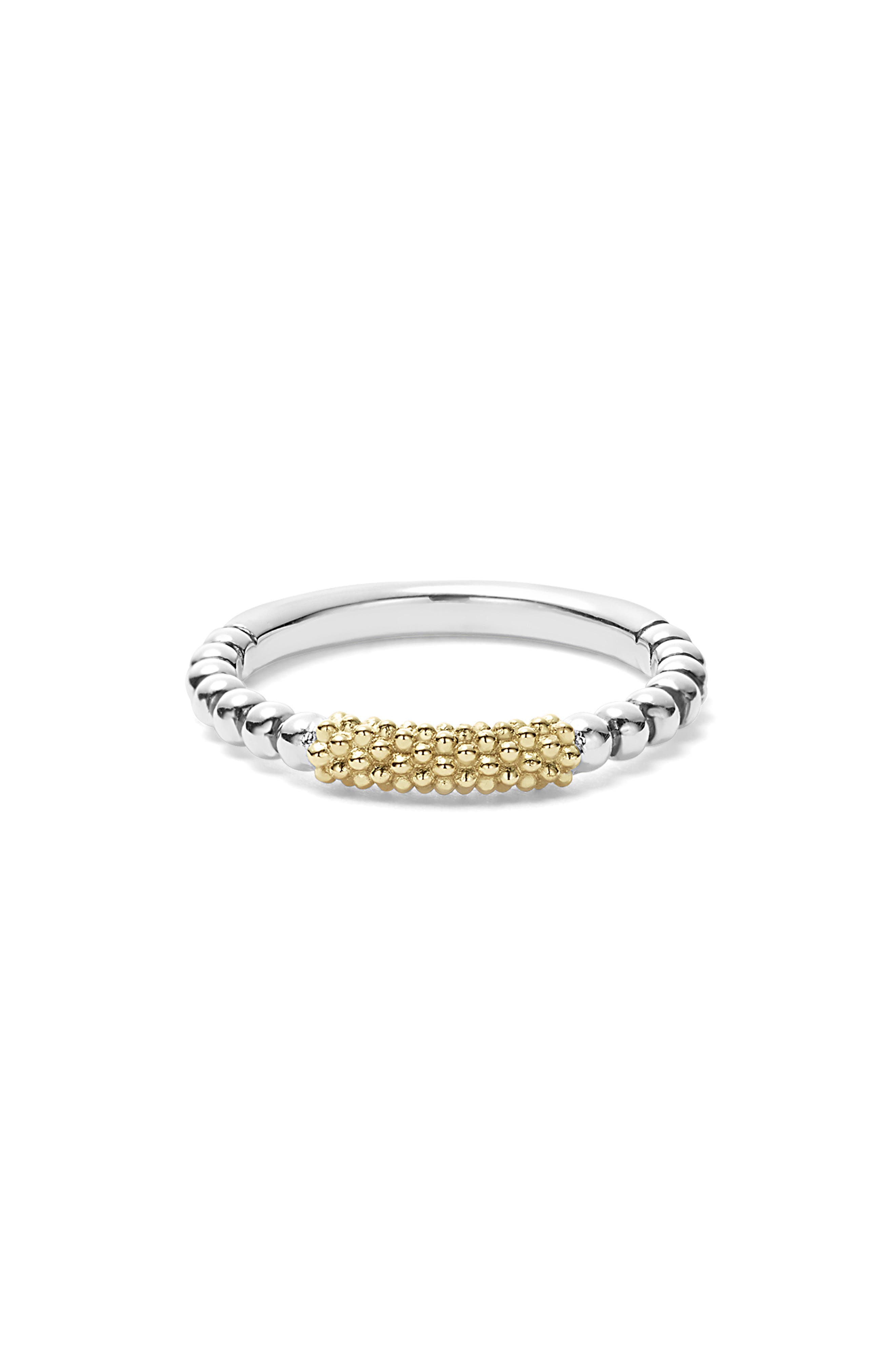 LAGOS Caviar Icon Bar Stacking Ring (Women) | Nordstrom