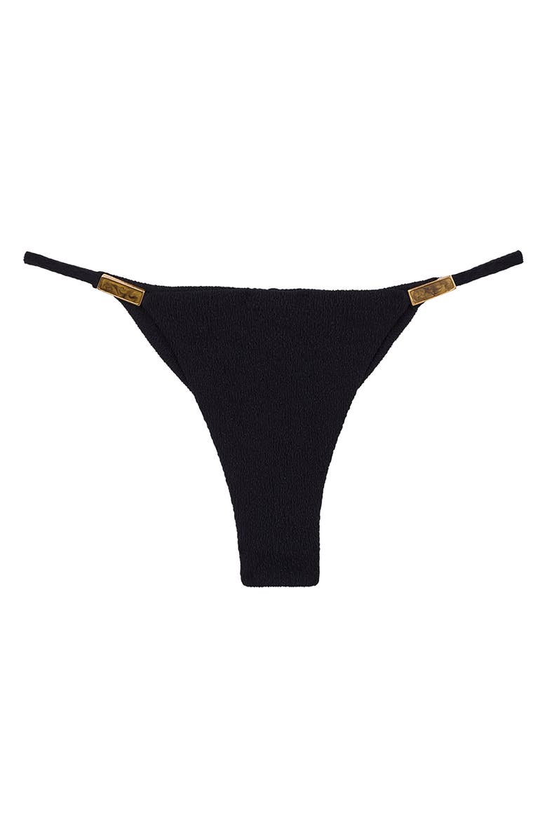 ViX Paula Hermanny Firenze Side Tie Swim Bottoms, Alternate, color, Black