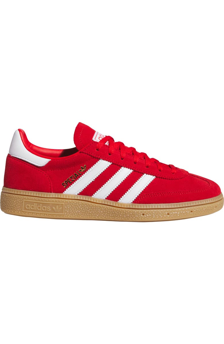 adidas Handball Spezial Sneaker, Alternate, color, Betsca/ Ftwwht/ Goldmt