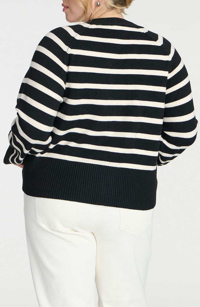 ELOQUII Medium Gauge Cardigan, Alternate, color, 