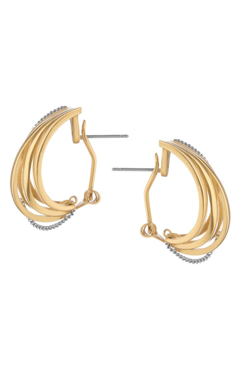 DEMARSON Allegra Hoop Earrings, Alternate, color, Yellow