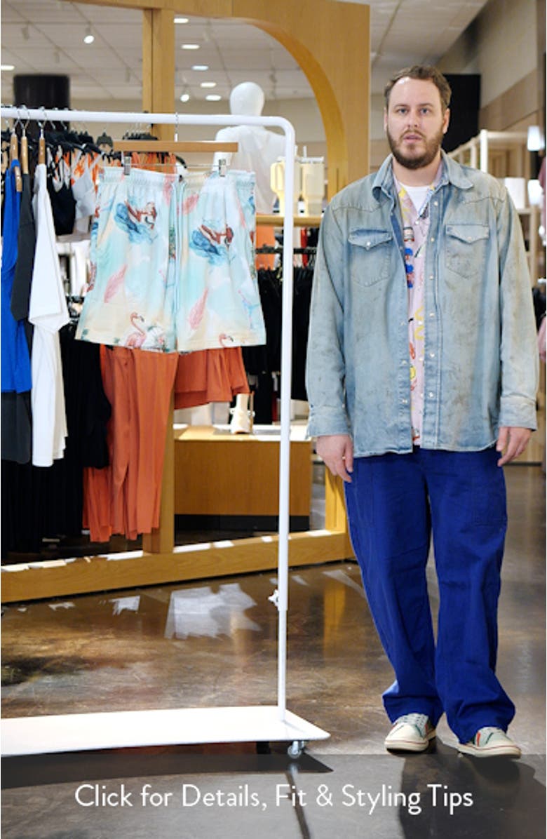 Essentials Print Mesh Shorts, sales video thumbnail