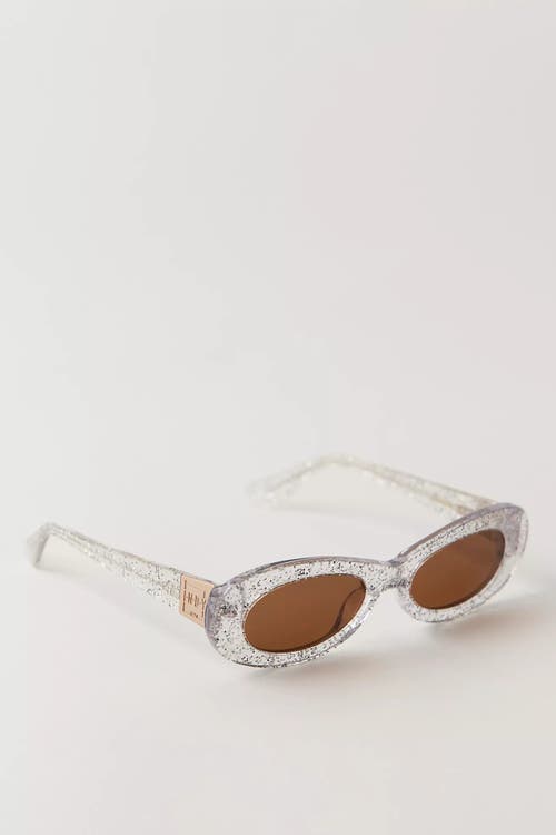 Indy Soho Oval Polarized Sunglasses In Silver