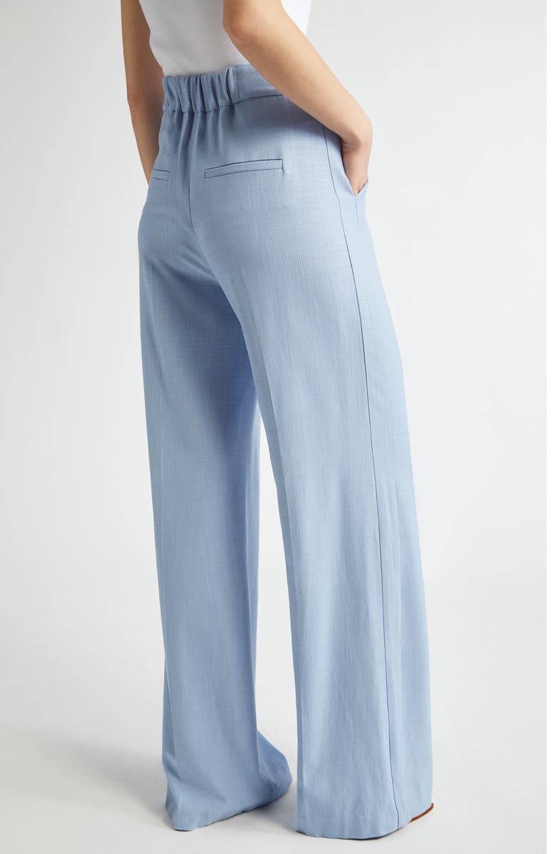 Veronica Beard Marbeau Wide Leg Pants, Alternate, color, Bluebell