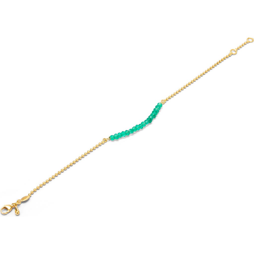 Eloise Jewelry Cosmos Bracelet With Gemstone In Green