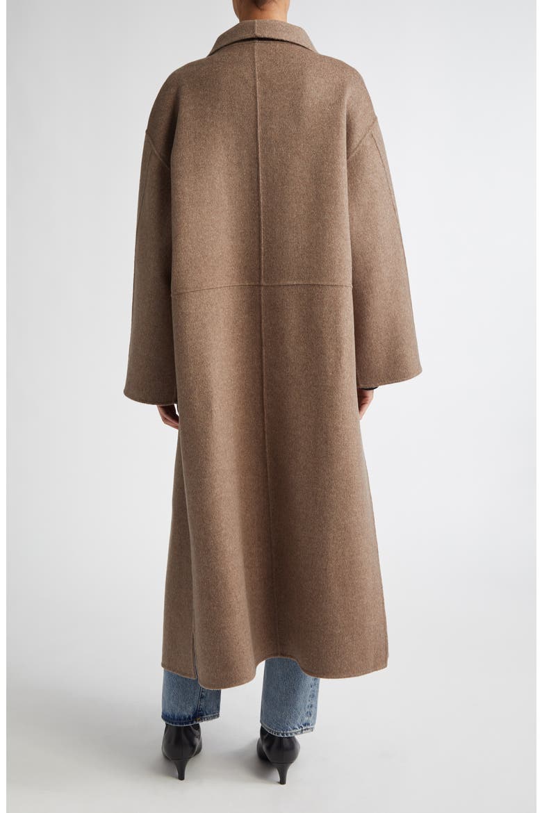 Signature Double Face Wool & Cashmere Coat, Alternate, color, OAK MELANGE