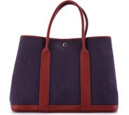 Pre-Owned Hermes Garden Party Tote Toile and Leather 36