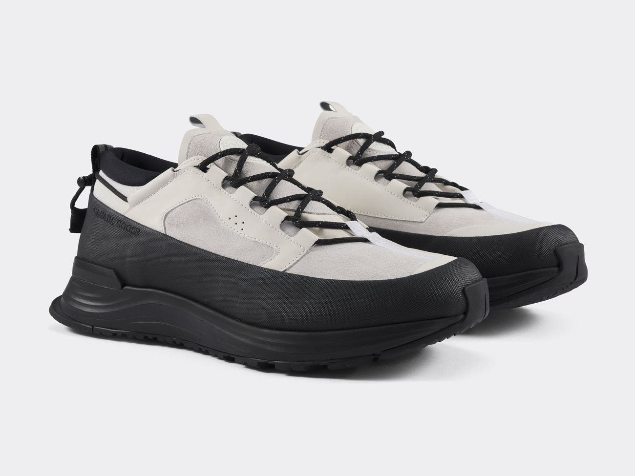 Men's Glacier Trail Sneaker, Alternate, color, White/Black