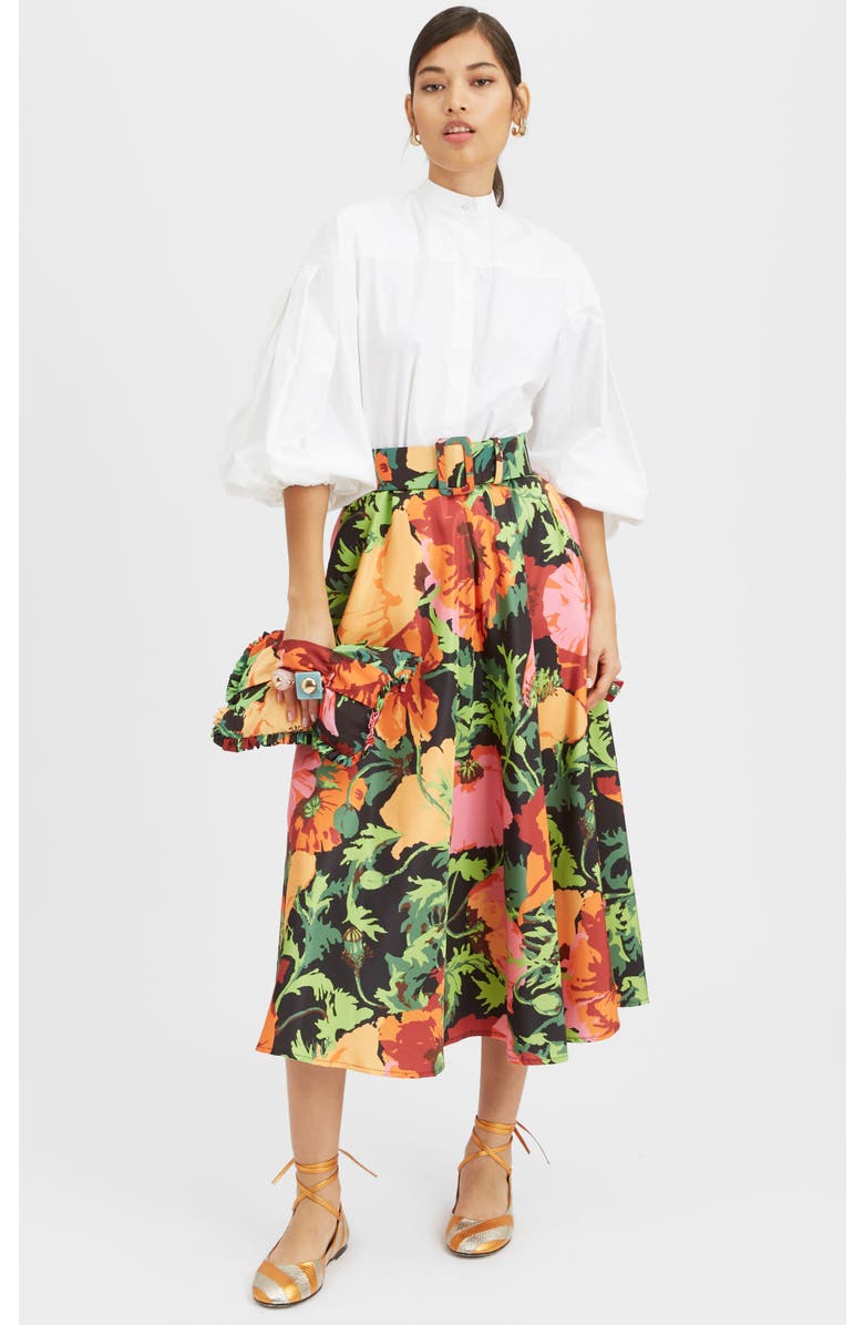 La DoubleJ Drawstring Skirt Wonderland Black, Main, color,