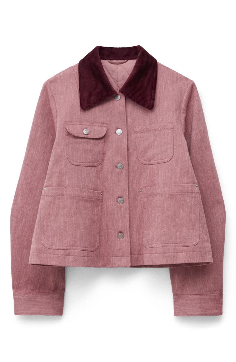 & Other Stories A-Line Stretch Cotton Twill Jacket, Alternate, color,